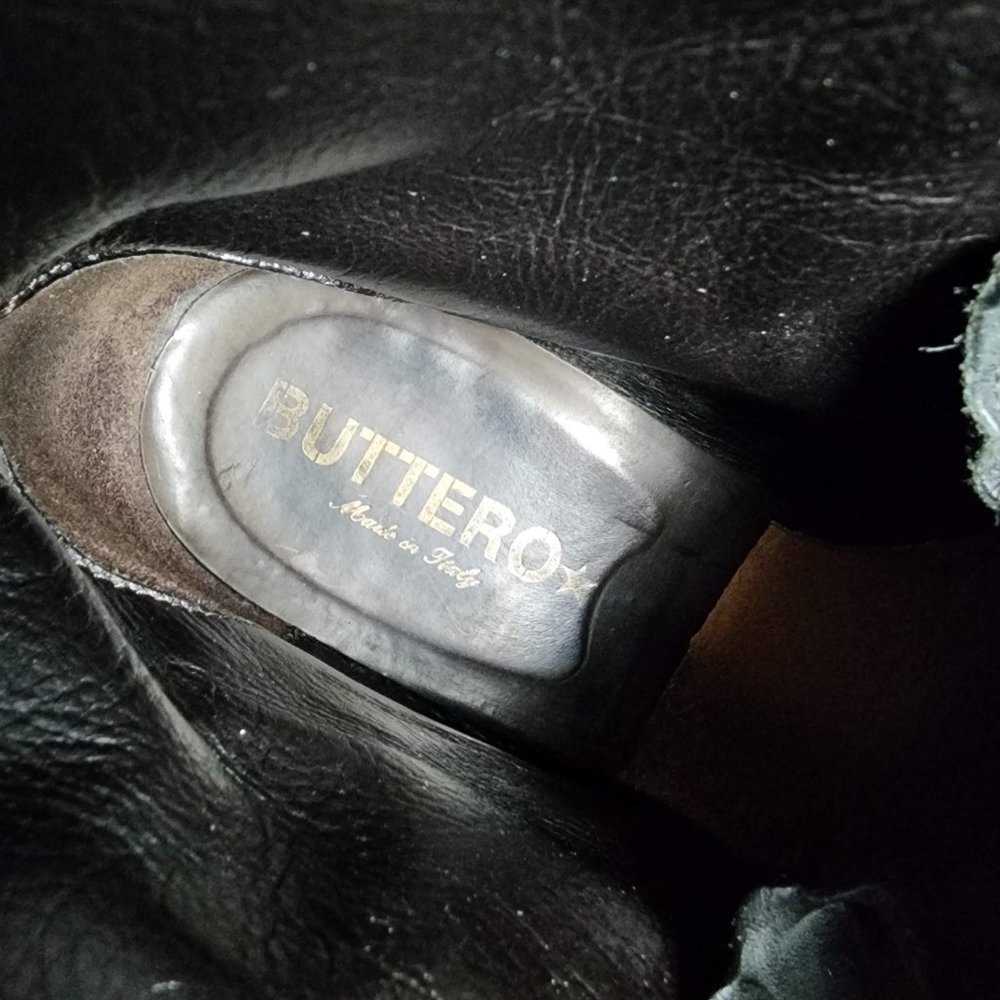 Buttero B1101 Black Leather Ankle Boots Made in Italy 41.5 - Picture 7 of 15